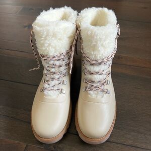 Anthropologie Bernardo Wiley Rain Lace-Up Boot